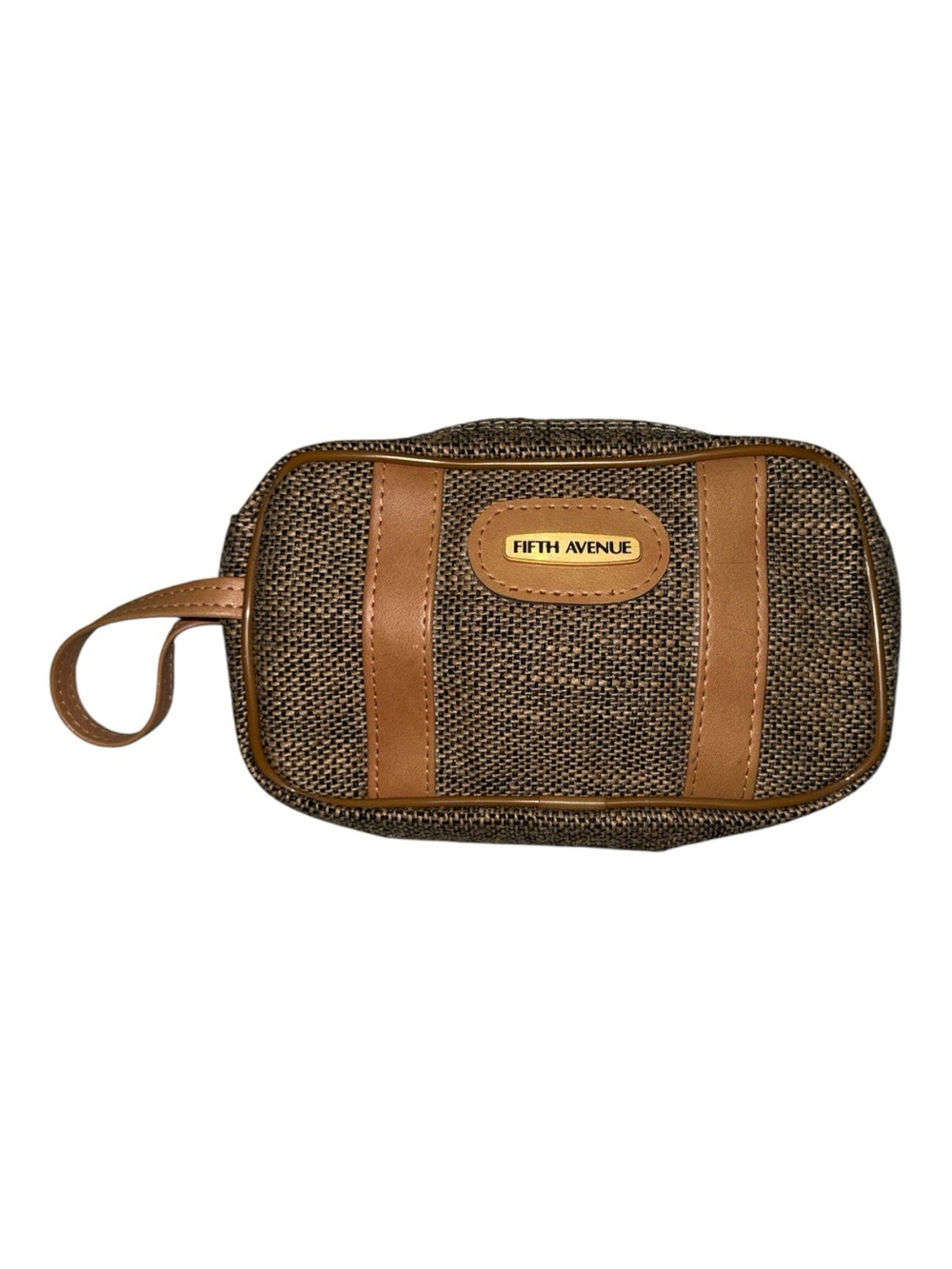 Sacks 5th Avenue Vintage Men’s Brown Travel Dopp Kit Bag